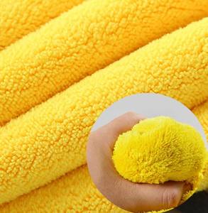 Mercan polar araba havluları-İç/dış Logo baskılı kozmetik kapları için kalın emici tüy bırakmayan temizlik bezleri - Product Image 5