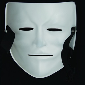 Masque en résine à motif de crâne V, thème <span class=keywords><strong>film</strong></span>, pour Halloween, mascarade, fête d'<span class=keywords><strong>horreur</strong></span>, demi-visage - Product Image 3
