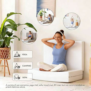 <span class=keywords><strong>Matelas</strong></span> en mousse à mémoire de forme pliable à trois volets, prix d'usine, <span class=keywords><strong>matelas</strong></span> simple pliable de 4 pouces avec housse pliable et lavable, pour voyage et camping - Product Image 5