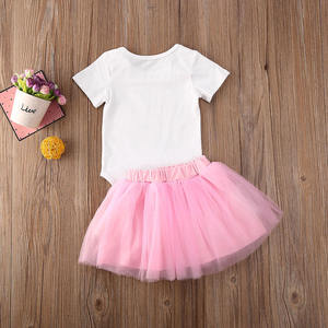 Ropa de Moda Infantil, Ropa Casual para Bebés, Conjuntos de Algodón para Niñas con Falda Tutú para Tailandia - Product Image 3