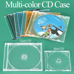 SUNSHING Boîtier de rangement en vrac noir pour DVD, protection de jeu PS1, remplacement, étui transparent simple pour CD de 10,4 mm avec assemblage inclus - Product Image 1