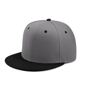 Wholesale 6 Panel Adjustable Hip Hop <b>Hat</b> Solid Color High Quality Casual 3D Puff Embroidery Peaked Retro <b>Flat</b> Brim Baseball <b>Hat</b> - Product Image 1