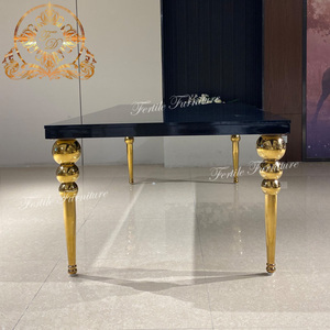 Bàn Ăn Nhẹ Bằng Thép Không Gỉ Hình Chữ Nhật Mặt Kính - Product Image 5