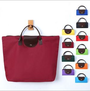Customized Solid Color Large Size Foldable 600D Oxford Cloth Portable Shopping <b>Bag</b> - Product Image 2