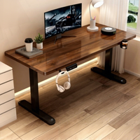 Bureau d'ordinateur télescopique extensible, plateau éco-responsable, structure métallique renforcée, taille flexible, table de bureau pour poste de travail du personnel