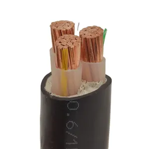 Cable de alimentación de cobre aislado de PVC directo de fábrica Cable eléctrico 3 núcleos 150mm2 185mm2 240mm2 300mm2 400mm2