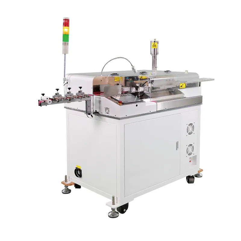 EW-22F factory made fully automatic cable wire cutting stripping twisting crimping soldering wire tinning machine