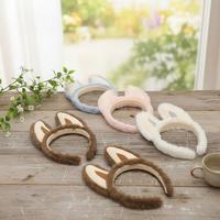 E0016 Gros Bandeau de Fête, Bandeau en Peluche Petit Démon, Bandeau Oreilles d'Elfe, Bandeau Fantaisie Amusant Inspiré par Labubu
