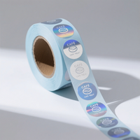 Autocollant d'étiquettes en rouleau de feuille d'argent brillant d'impression numérique avec logo personnalisé pour boîte à truffes en chocolat et emballage de confiserie
