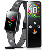Professionelles 2-Wege-Hundetrainingshalsband, 2000FT Stabile Verbindung, Dual True-Color Display, Einstellbarer Ton/Vibration/Stromimpuls, Lange Akkulaufzeit