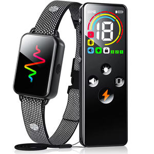 <span class=keywords><strong>Collier</strong></span> de <span class=keywords><strong>dressage</strong></span> professionnel bidirectionnel pour <span class=keywords><strong>chien</strong></span>, portée stable de 600 m, double écran couleur, réglage sonnerie/vibration/électrostimulation, longue autonomie de la batterie - Product Image 1
