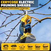 Podadora Eléctrica Inalámbrica de Alta Resistencia con Capacidad de Corte de 30 mm y Ajuste de Cuchilla de 4 Niveles, Herramienta Inteligente para Jardín
