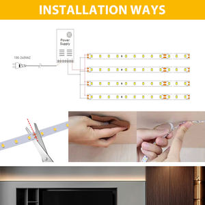 Bande lumineuse LED de haute efficacité, qualité lumineuse élevée, 72 LED, super brillante, 24V, blanc chaud naturel, SMD 2835 - Product Image 4
