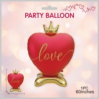 Nouveau design, ballons en forme de cœur de 60 pouces, ballons de la Saint-Valentin, ballons d'amour pour la décoration de mariage et fournitures