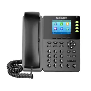 Telefone VoIP Rede Telefone 2.8 Polegadas LCD Colorido Duas Portas GE Power over Ethernet POE