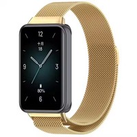 Bracelet de montre intelligente en maille métallique en acier inoxydable avec boucle magnétique pour Honor Band 9 7 6 Correa