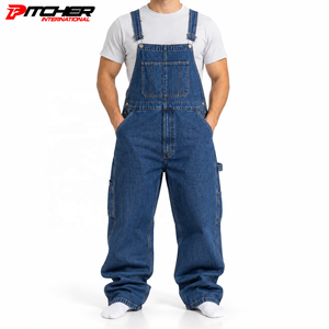 Wholesale Cotton Denim Bib Overalls Utility Pockets <b>Mens</b> Overalls for Fashion Retailers Bulk Order Supply - Product Image 1