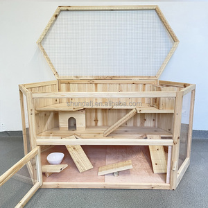 Luxury Custom Wooden Hamster Eco-Friendly Powder-Coated <b>Carrier</b> 10KG 50LB Capacity Boxed for Small Animals & Hamsters - Product Image 4