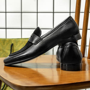 Zapatos de Cuero para Hombre, Formales de Negocios, Punta Cuadrada, Impermeables, de Piel de Oveja, Casuales, Modernos, Otoñales, con Flecos, Ligeros y Transpirables - Product Image 4