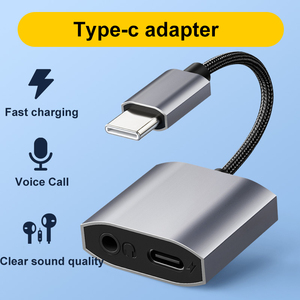 Xput Chất Lượng Cao 2-Trong-1 60W Pd Nhanh Chóng Sạc USB C Để <span class=keywords><strong>3.5Mm</strong></span> Headphone Jack <span class=keywords><strong>Adapter</strong></span> Cho Điện Thoại Di Động Nhà Máy Bán Buôn - Product Image 2