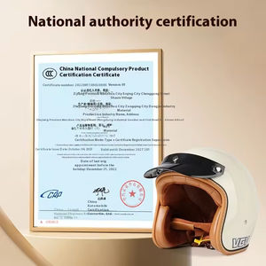 Open Face <span class=keywords><strong>Retro</strong></span> 3/4 Half Face Casque de moto ABS personnalisé Casque de motocross - Product Image 2