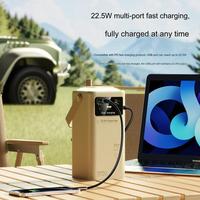 Batterie externe 50000mAh à charge rapide 20W PD, batterie Li-polymère, écran LED, type C, double USB, chargeur portable avec câbles