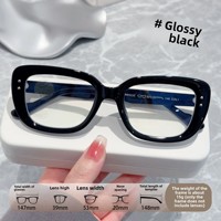 Lunettes à monture œil de chat style GM anti-lumière bleue Personnalisées Fashion Design Solid Pattern Diamond pour Hommes Femmes Mixte Lot