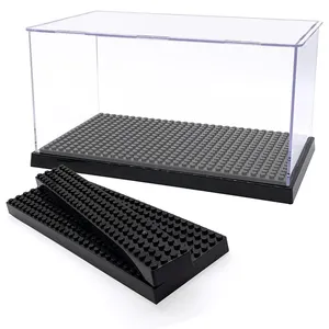 Poeira-Free e Clear Acrílico Display Case para Lego Technic Collectibles Display Box Stand