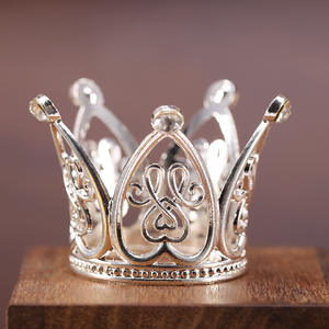 皇冠蛋糕礼帽生日迷你皇冠珍珠头饰儿童公主生日头饰皇冠 - Product Image 2