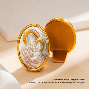 Figura Decorativa de la Virgen María en Acero Inoxidable, Hecha a Mano, Personalizable, Artesanal, Religiosa, para el Hogar, Venta al Por Mayor OEM/ODM - Product Image 3