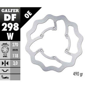 Galfer onda oversize disco freno anteriore per Yamaha WRF 450 03-15 - Product Image 1