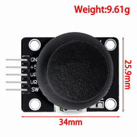 1~2PCS Dual-axis XY Joystick Module KY-023, PS2 Game Controller Sensor with Analog Output, High Precision XY-axis Joystick
