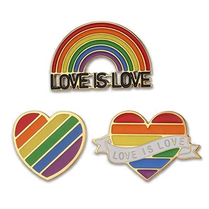 Arc-en-ciel fierté drapeau émail broches lesbienne Gay <span class=keywords><strong>LGBT</strong></span> allié broche bisexuel broche hommes femmes transgenre métal artisanat vêtements sacs chapeaux - Product Image 5