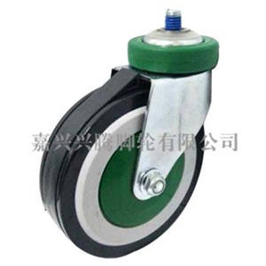 125mm Travel ator Caster Einkaufs wagen Rad 2 Schüssel Pu Swivel Rolltreppe Caster - Product Image 2