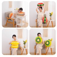Offre Spéciale 3D numérique imprimé en peluche jouet décoration de la maison Putuan beau coussin Tatami canapé en peluche fruits oreillers