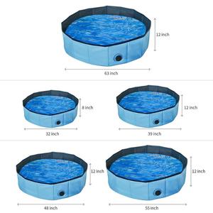 लक्जरी फोल्डेबल <span class=keywords><strong>pvc</strong></span> पालतू स्विमिंग पूल छोटे मध्यम बड़े कुत्तों के लिए बिल्लियां और बच्चों के स्टाक्ड फीचर - Product Image 5