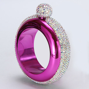 Botella de Acero Inoxidable con Pedrería, Mini Botella Portátil para Mujer - Product Image 2