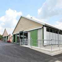 Abri pour bétail en acier galvanisé à chaud, bâtiment préfabriqué pour l'élevage, construction agricole