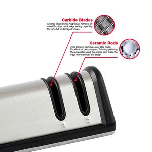 Xách Tay 2-Giai Đoạn Hướng Dẫn Sử Dụng Dao Mài Với Carbide Gốm ABS Thân Thiện Với Môi Tùy Chỉnh Chuyên Nghiệp Hộ Gia Đình Sử Dụng Công Cụ - Product Image 2