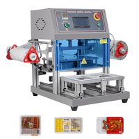 Machine de scellage automatique de plateaux de bureau à flux d'air d'azote pneumatique pour sacs en papier et cartons – Vente en gros