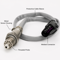 Capteur d'oxygène arrière à 4 broches O2 06K906262AC, capteur lambda chauffé avec connecteur pour Audi A3 S3 TT VW Golf GTI