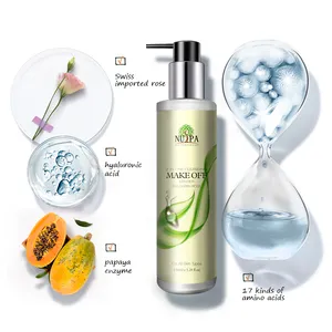 NUSPA Private Label Natural Gentle Cleaning Face Wash Organic Argan Oil 2 in 1 Makeup Remover