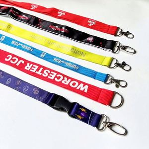 Wholesale Fashion Designer Wrist Bulk Custom LOGO Color Fabric Woven Embroidered <b>Lanyards</b> Keychain <b>Lanyard</b> with Clasp Lobster - Product Image 4