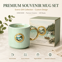 Mug à café de luxe personnalisé en porcelaine fine Abel Tasman, souvenir, anti-fuite, compatible lave-vaisselle et micro-ondes, vente en gros OEM