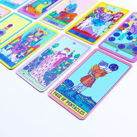 Jeu de cartes de tarot miniature personnalisé avec boîte en carton, fourni directement par l'usine