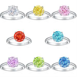 Joyería fina, joyería de plata 925, anillo de dedo, joyería chapada <span class=keywords><strong>en</strong></span> <span class=keywords><strong>rodio</strong></span> para mujer, bisutería sin deslustre para boda, fiesta de compromiso - Product Image 1