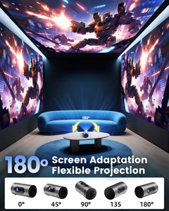 Mini-projecteur intelligent portable 2026 dernière génération, FHD, Wi-Fi, Android 14, lampes LED LCD, prise en charge de la résolution 4K, mise au point automatique, projecteur - Product Image 6