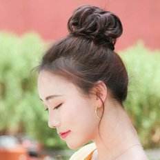 Parrucca da cacca domestica con parrucca da Bothole Blush Gopchang con capelli umani - Product Image 1