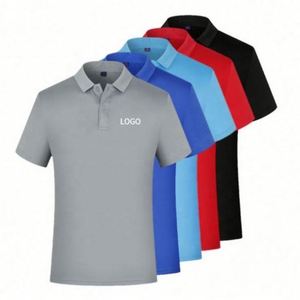Prix réduit, 100% polyester, polos pour hommes à séchage rapide, sensation de fraîcheur, maille respirante, t-shirts à manches courtes pour l'été - Product Image 4