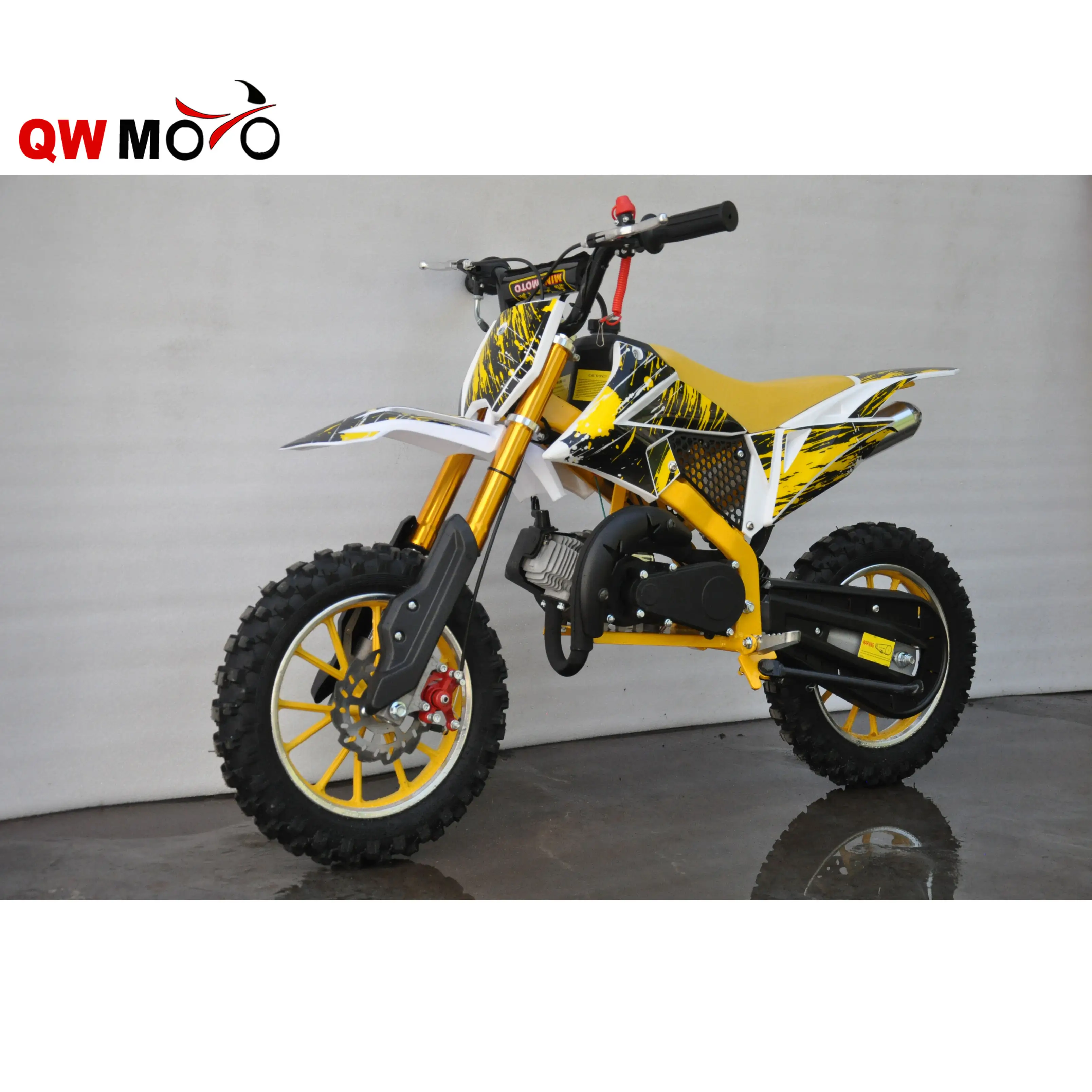 QWMOTO CE 49cc 50cc Mini Moto Motorcycle 49cc Gas Scooter 49cc 2 Stroke Mini Dirt Bike QWMPB-01